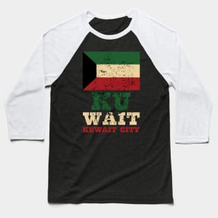 Flag of Kuwait Baseball T-Shirt